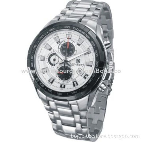 Blue dial stainless steel case and strap couple watchNew